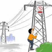 Transmission Tower PNG ritaglio
