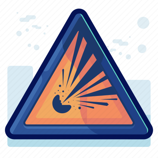 Triangle Explosive Sign PNG Image
