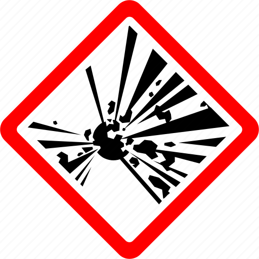 Triangle Explosive Sign PNG Images