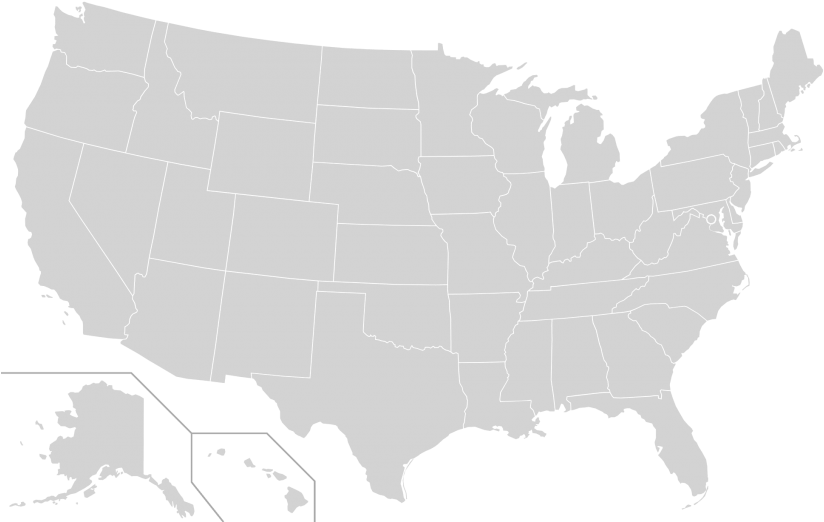 Arquivo de imagem PNG do mapa dos EUA