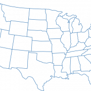 USA Map PNG Bild
