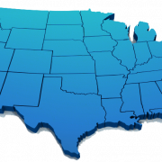 Mappa USA trasparente