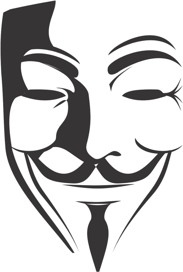 V For Vendetta Mask PNG File