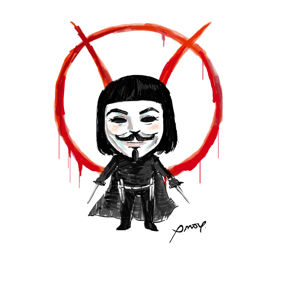 V For Vendetta PNG Image