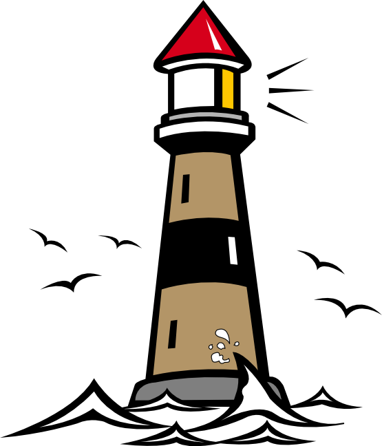 Vector Lighthouse Background PNG