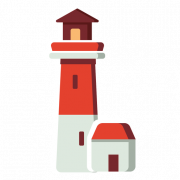 Vector Lighthouse PNG Photo