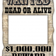 Wanted Frame Poster PNG File