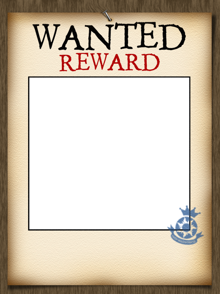 Wanted Frame Poster PNG