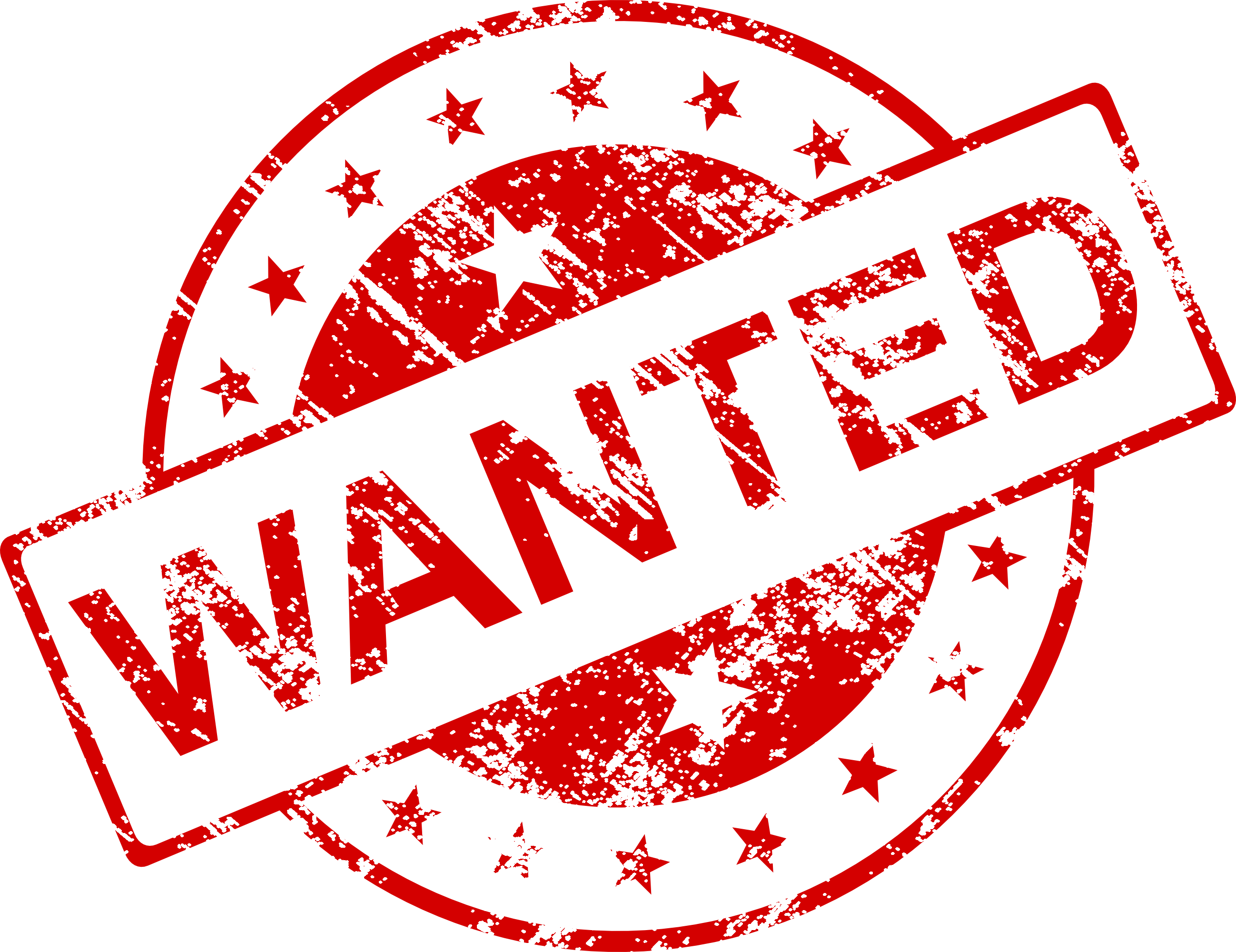 Wanted Stamp PNG Cutout