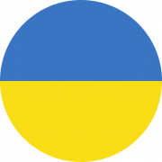 We ondersteunen Oekraïne vlag PNG -foto