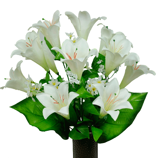 White Lily Flower PNG
