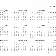 Year 2023 Calendar PNG Pic