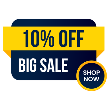 10% Off Sign PNG