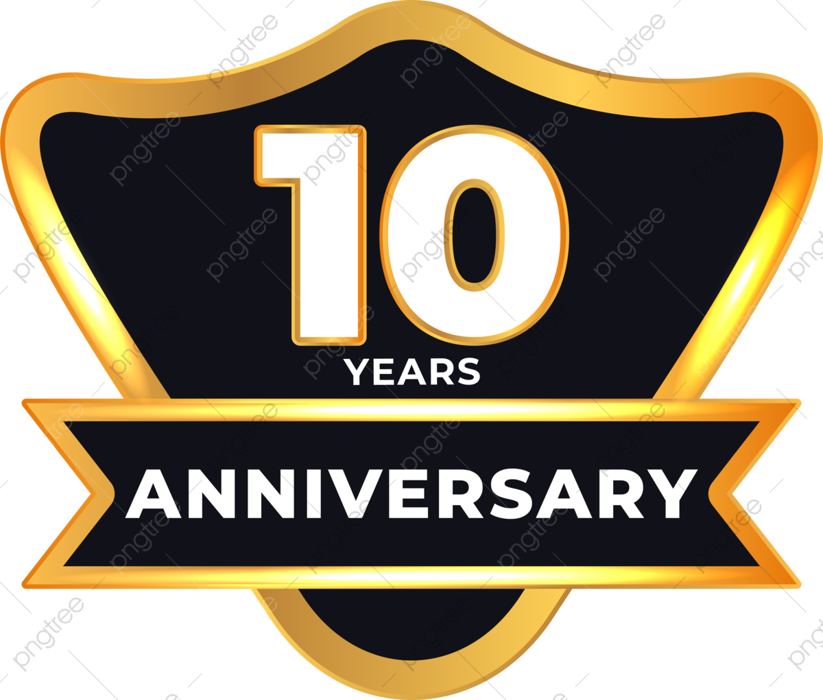 10 Years Anniversary PNG