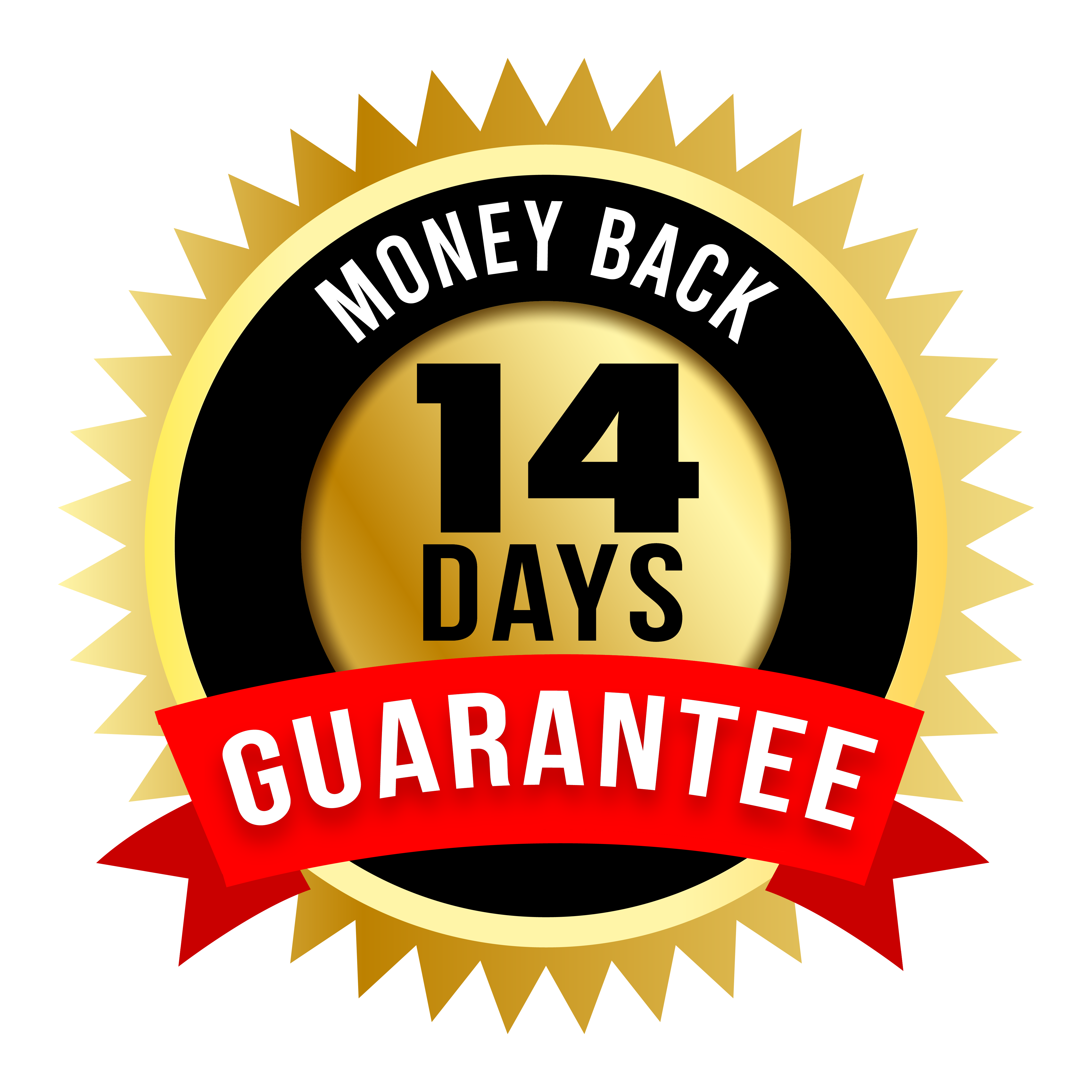 14 Days Money Back Guarantee Background PNG