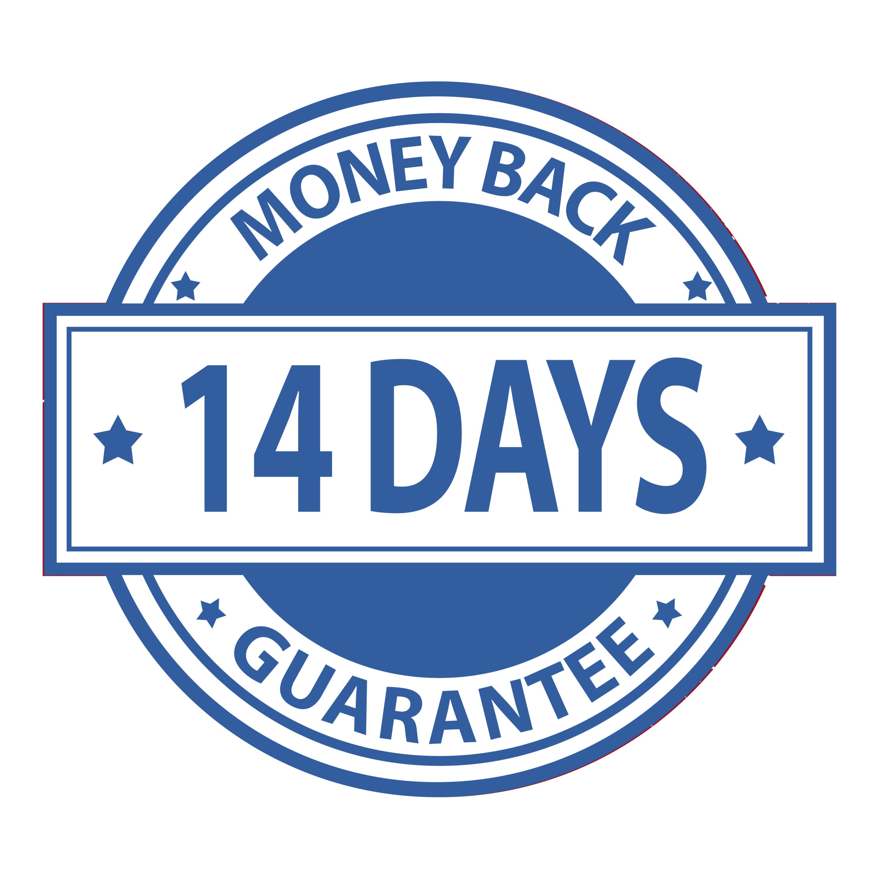14 Days Money Back Guarantee PNG Free Image