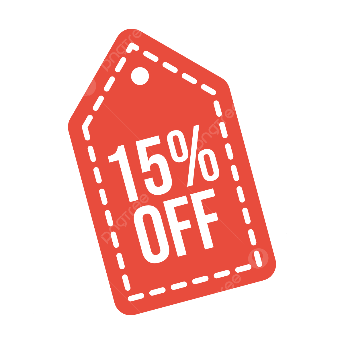 15% Off Discount PNG File