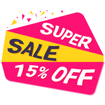 15% Off Discount PNG Image