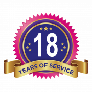 18 Years Anniversary PNG Image HD