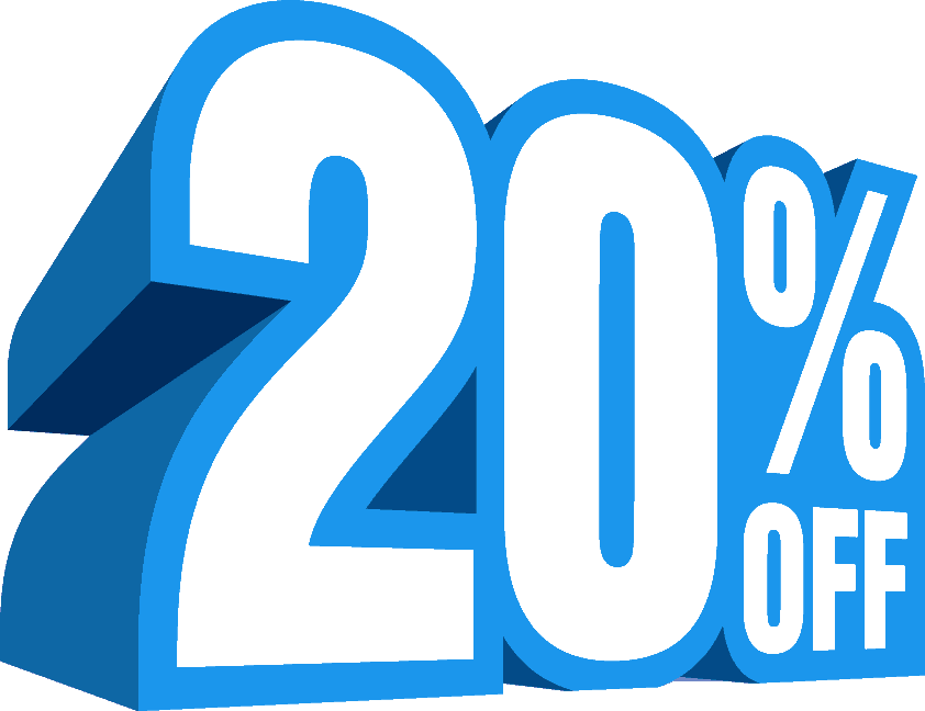 20% Discount PNG Image