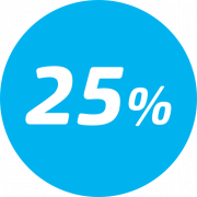 25% Discount PNG Cutout