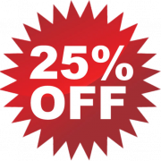 25% Discount PNG Pic