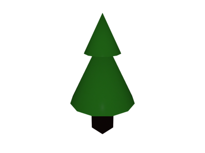 3D Christmas Tree PNG Free Image