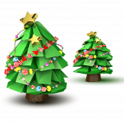 3D Christmas Tree PNG Images HD