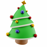 3D Christmas Tree PNG Picture