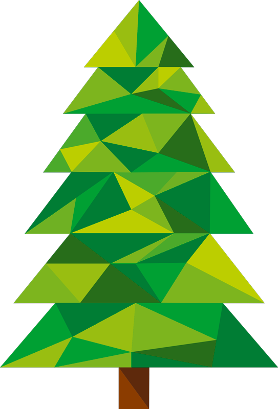 3D Christmas Tree PNG Transparent