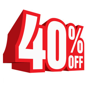 40% Discount PNG Image