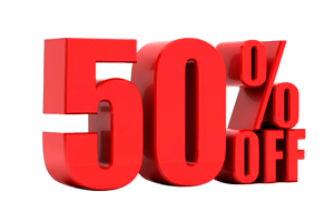 50% Discount PNG Image