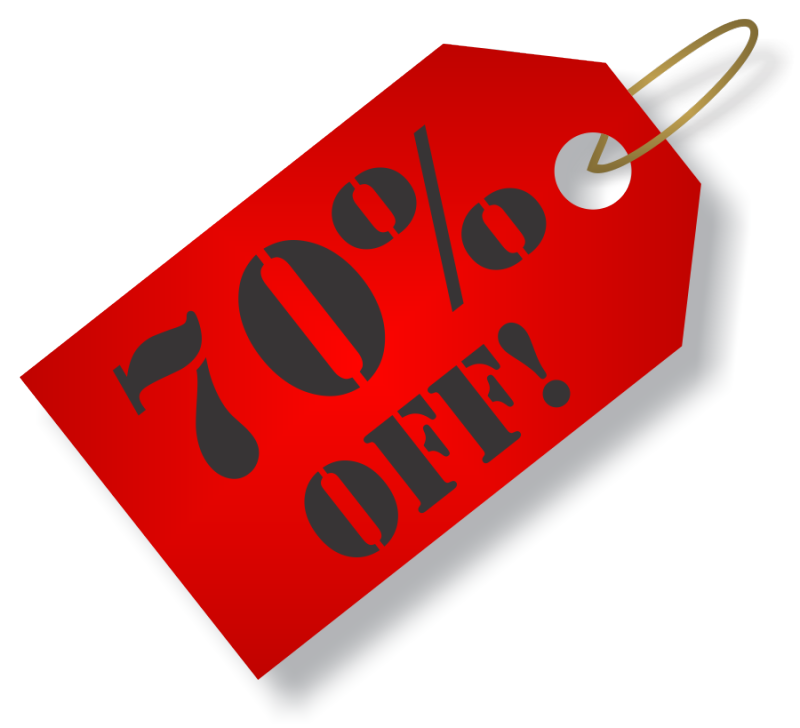 70% Discount PNG Pic