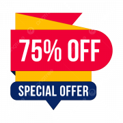75% Discount PNG Image