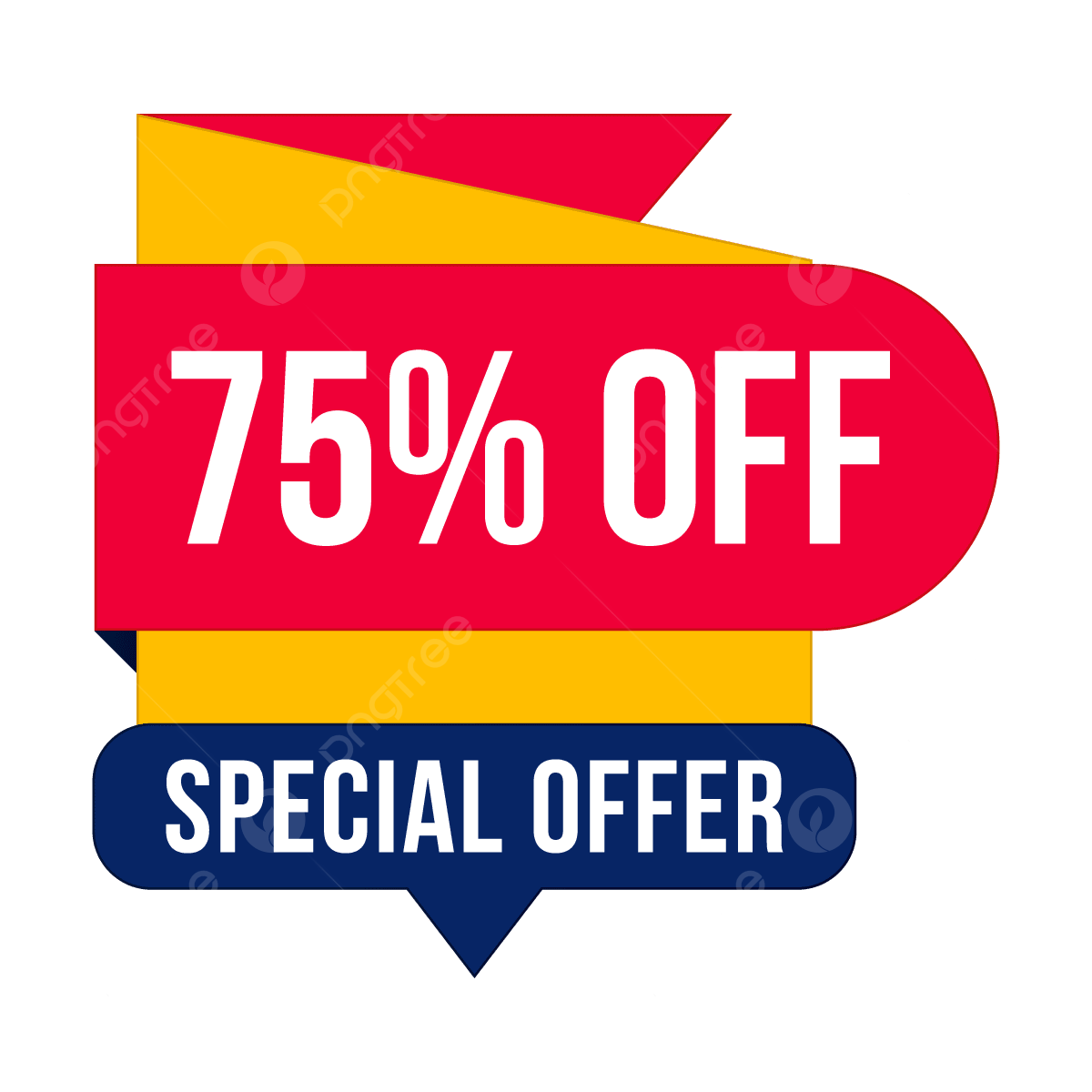 75% Discount PNG Image