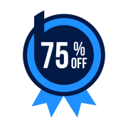75% Discount PNG Pic