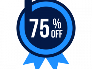 75% Discount PNG Pic
