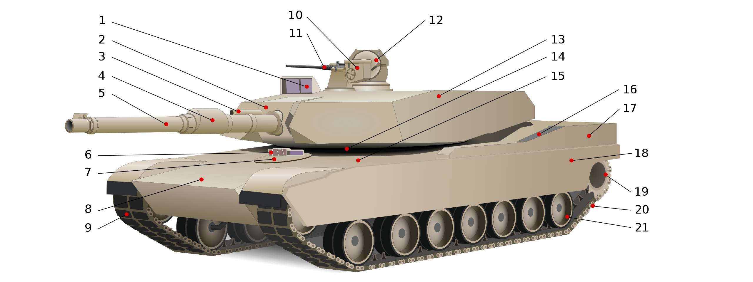 Abrams Tank PNG Cutout