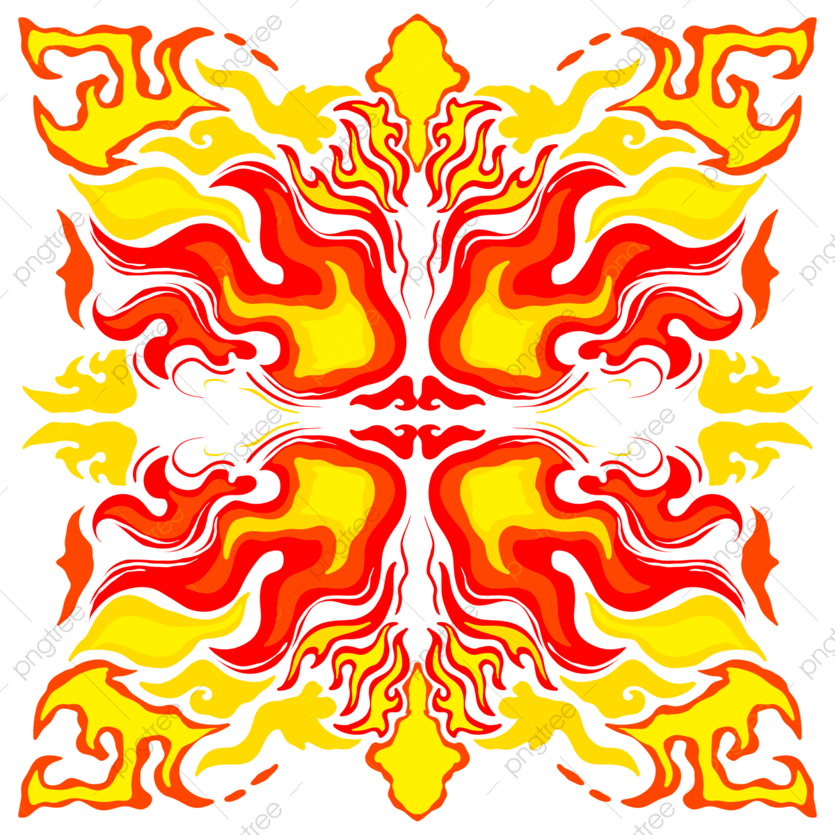 Abstract Flame PNG