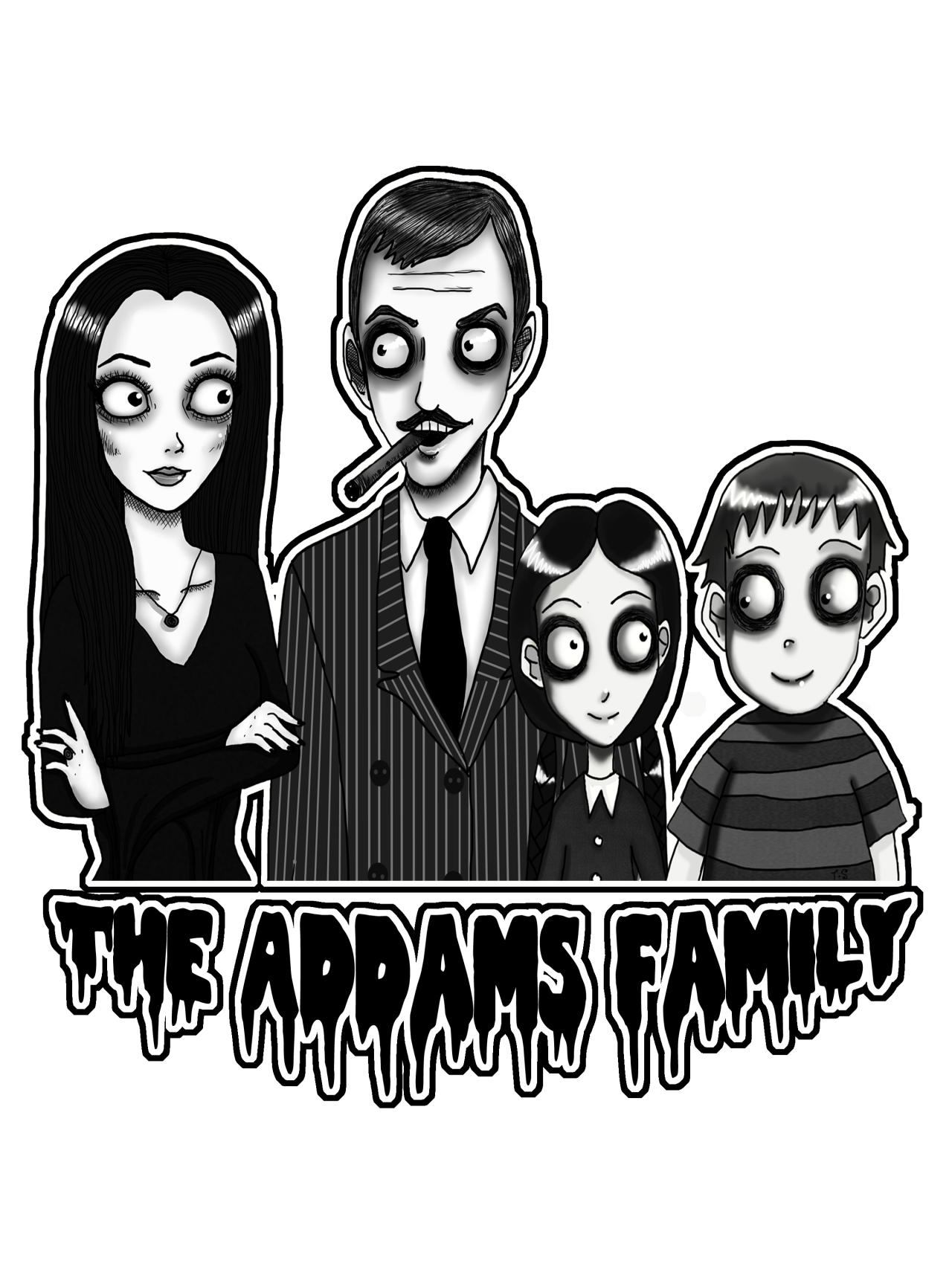 Addams Family PNG Cutout