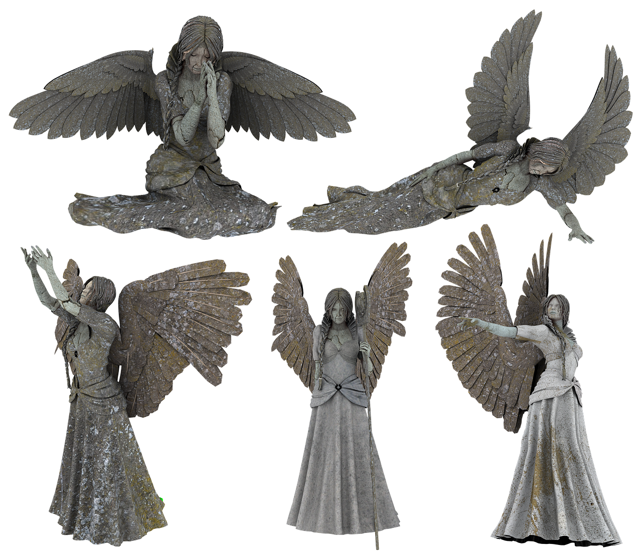 Angel Monument Background PNG