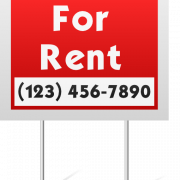 Apartment for Rent Sign Transparent