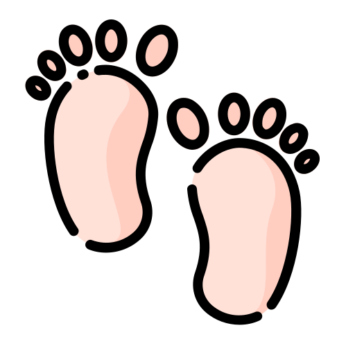 Baby Feet PNG Background