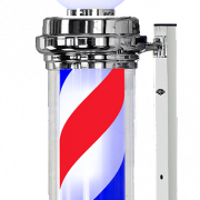 Barber Pole Sign PNG Cutout
