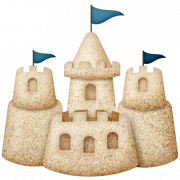 Big Sand Castle PNG File