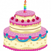Birthday Cake Background PNG