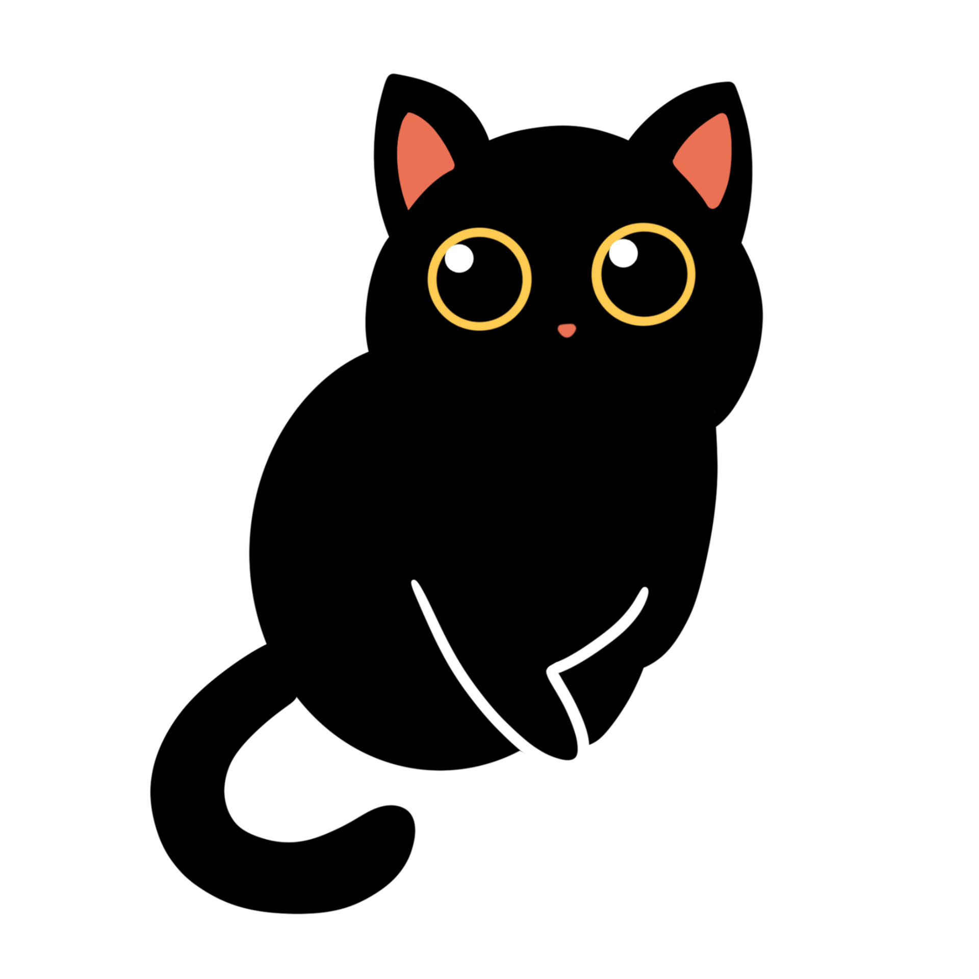 Black Cat PNG Pic
