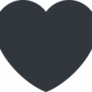 Black Heart PNG Free Image
