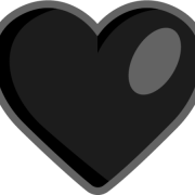 Black Heart PNG Images HD