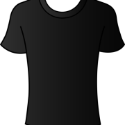 Black T Shirt PNG File